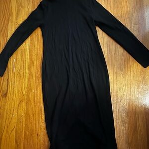 Wild Fable Black Long Sleeve Bodycon Midi Dress | Size XL